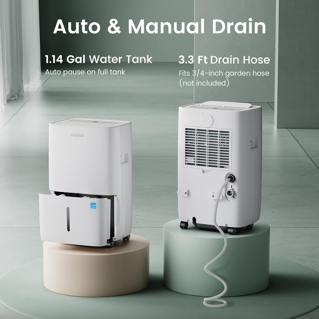 80 Pints Energy Star Dehumidifier for Spaces up to 5,000 Sq. Ft at Home