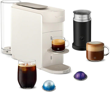 Vertuo Up Coffee Machine with Milk Frother, White