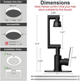 Bathroom Sink Faucet, FunnyAir Stainless Steel 1080° Rotatable Faucet for Sink 1 Hole or 3 Holes