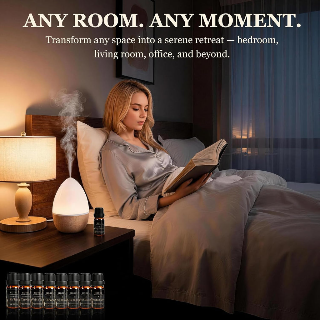 Hotel Collection Diffuser Essential Oil Gift Set, Luxury 5-Star