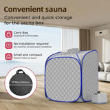 Portable Steam Sauna at Home, 9 Levels Heating, Sauna Tent for Home with Steamer and Folding Chair