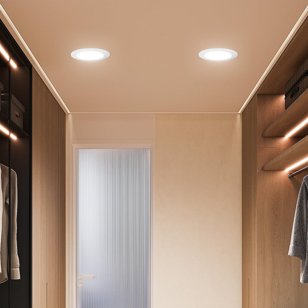 6 Pack 5/6 Inch 5CCT LED Recessed Lighting with Night Light