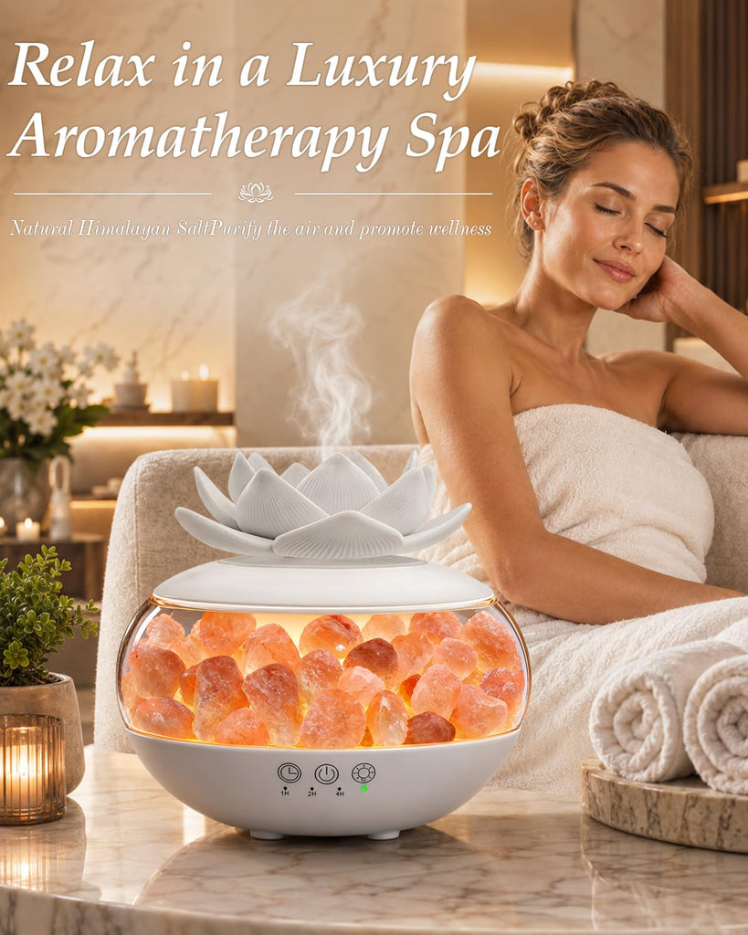 Essential Oil Diffuser with Himalayan Salt Rocks