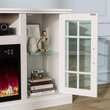 Fireplace TV Stand with Led and Power Outlets