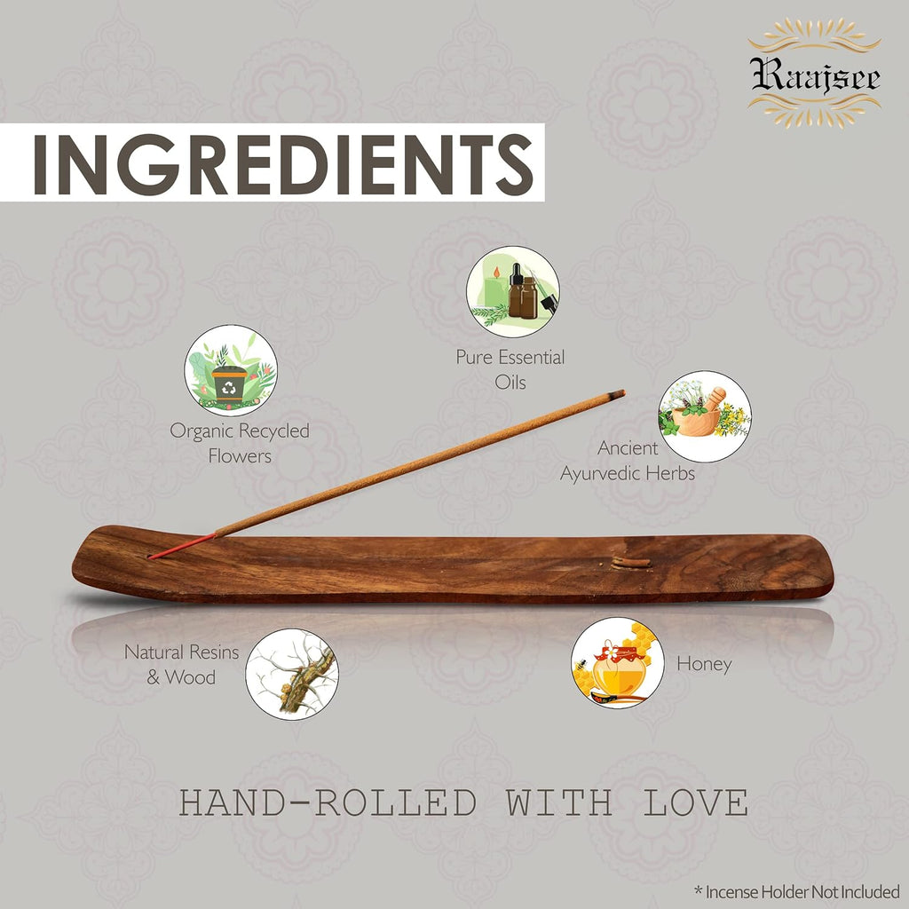 Natural Incense Sticks,6 Pack Mixed Scents Gift Pack 15 gm Each (90 gm Total), Insense Sticks Variety Pack, 100% - Set of 6