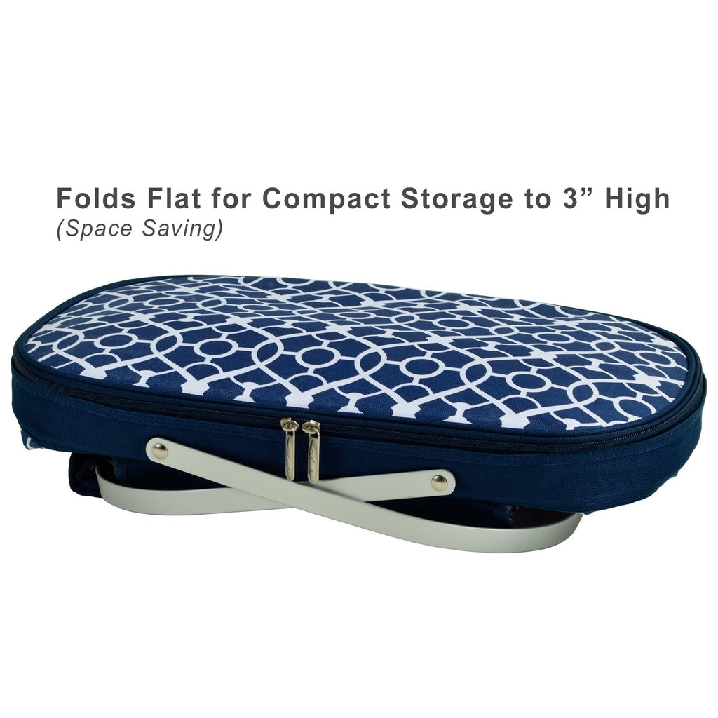At Ascot Patented Insulated Folding Picnic Basket Cooler- Designed & Quality Approved in the USA