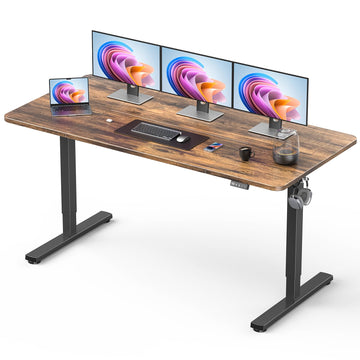 63" Large Electric Standing Desk Adjustable Height