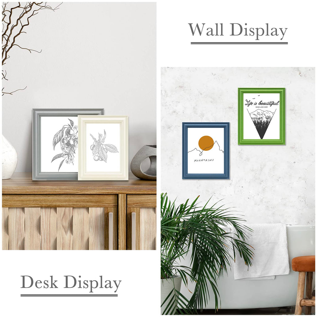 4x6 Picture Frame Set of 4, 4 x 6 Colorful Frame of Modern Style