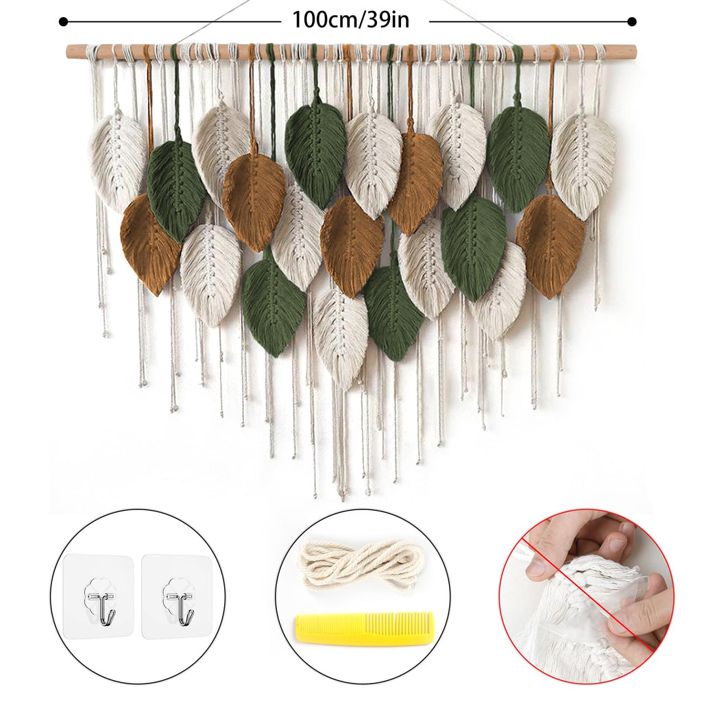 Large Macrame Wall Hanging Boho Woven Tapestry Chic Home Decor Wall Art