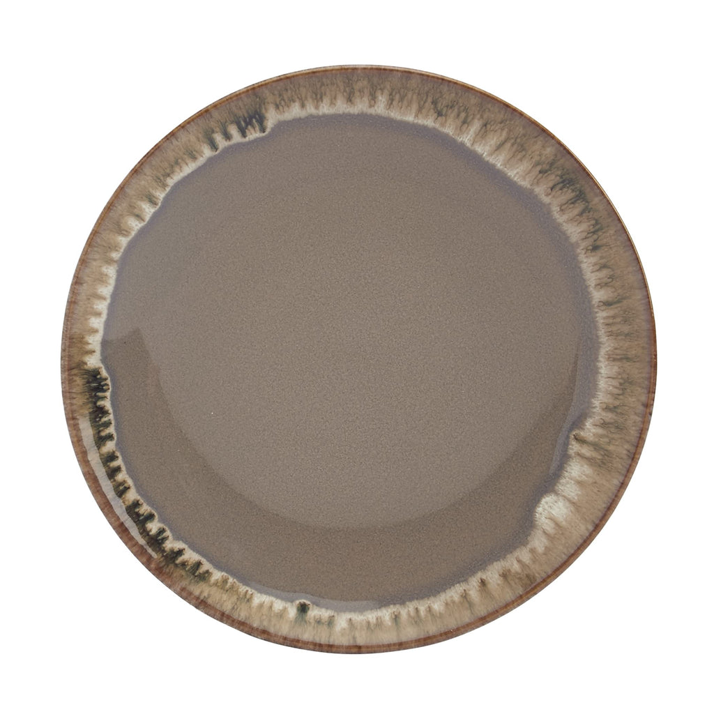 Gallery Tuscan Collection Reactive Glaze 12 Piece Stoneware Dinnerware Set Dining Kitchen Tableware Plates Bowls