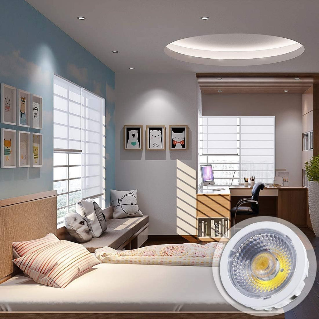 PAR20 E26 Dimmable COB Bulb 12W Daylight High Lumen Can Light 2 Pack