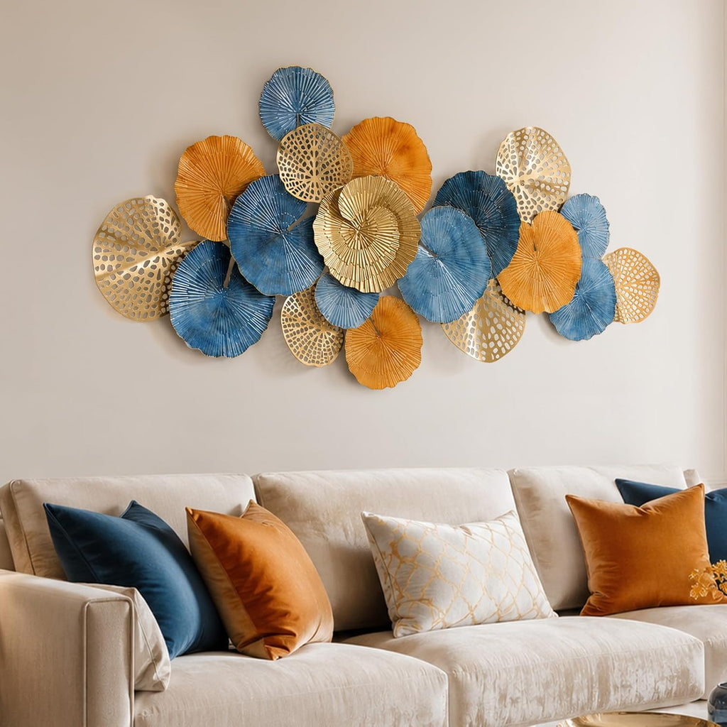 Modern 3D Large Metal Wall Art Bedroom Entryway Decoration
