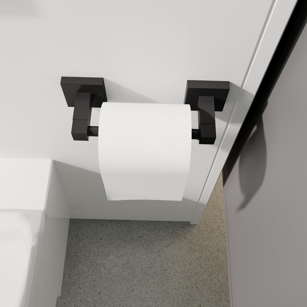 Matte Black Toilet Paper Holder Wall Mount