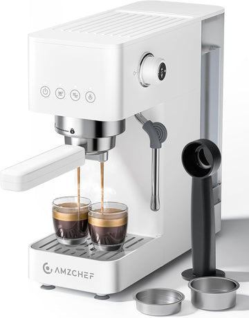 Compact Espresso Machine 20 Bar, Americano, Latte & Cappuccino