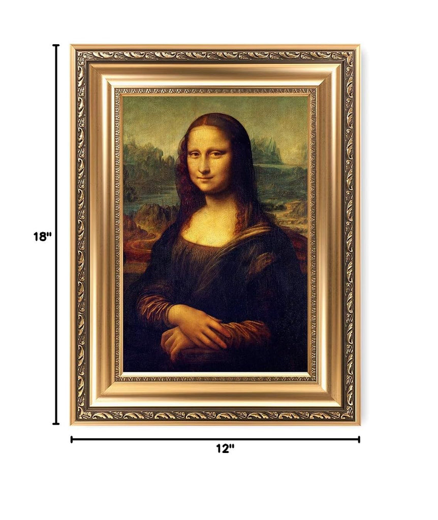 Mona Lisa Framed in Champagne Gold, 24x18