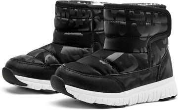 Boys Girls Toddler Snow Boots Waterproof Slip Resistant Outdoor Winter Shoes(Toddler/Little Kids/Big Kids)