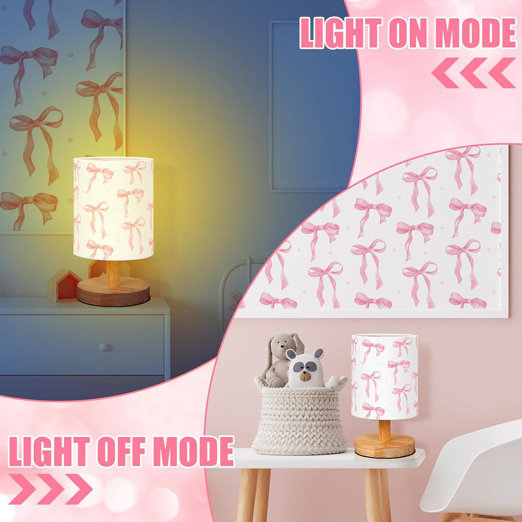 Bow Kids Table Lamp Kids Lamps for Girls Room