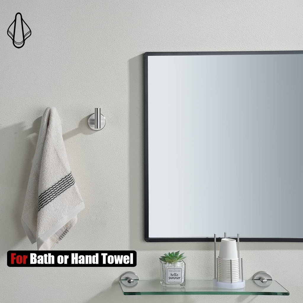 Bathroom Hardware Set, 5-Piece Bath Accessories Set Brushed Finished Wall Mount Includes 24 in Towel Bar, 7 in Towel