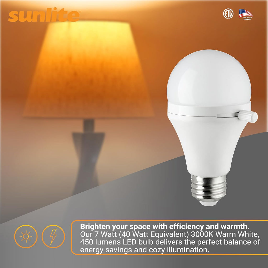 ShabBulb, Shabbat Permissible LED Light Bulb, 7 Watt (40 Watt Equivalent) 3000K Warm White