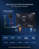 Tankless Water Heater Electric 240V, 4500W Instant On Demand Hot Water Heaters, Under Sink Point of Use Water Heater