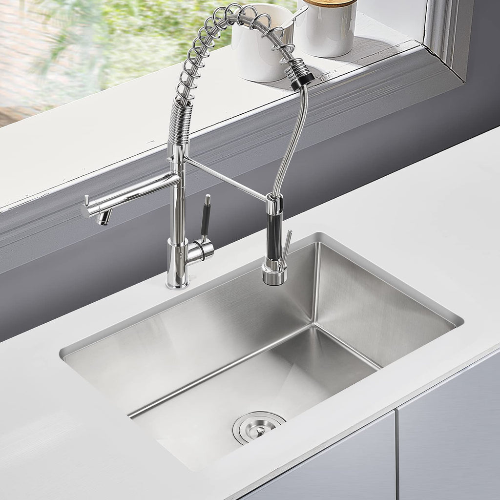 28"x18" Undermount Single Bowl 304 Stainless Steel