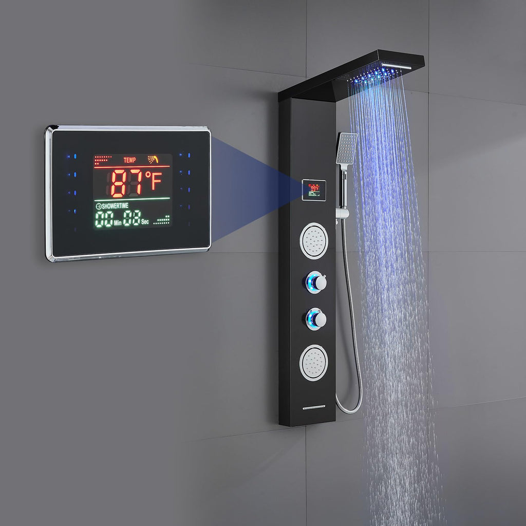 5-in-1 LED Rainfall Waterfall — Shower Heads | Casa Home Living
