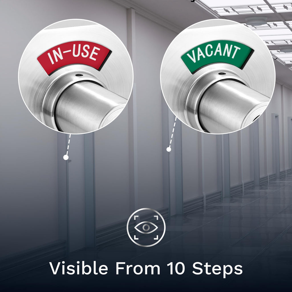 ADA Compliant, Single Egress Indicator Privacy Lock C5FA-R Durable ANSI Grade 2 Comp Commercial Right Handed Non
