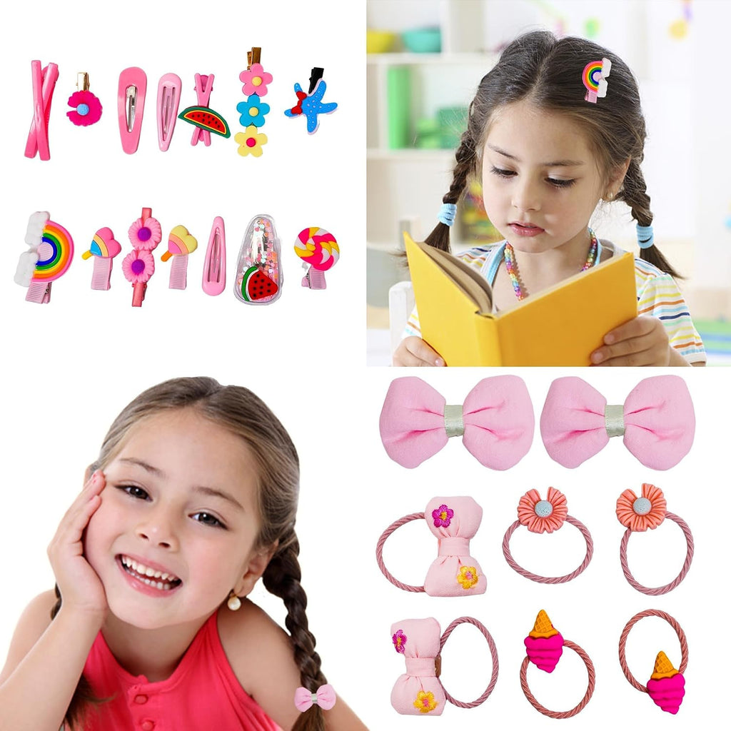 Hair Accessories for Girls Hair Clips Including Jewelry Box Hair Stuff Hair Barrettes Hair Ties Hair Bows Teen Girl