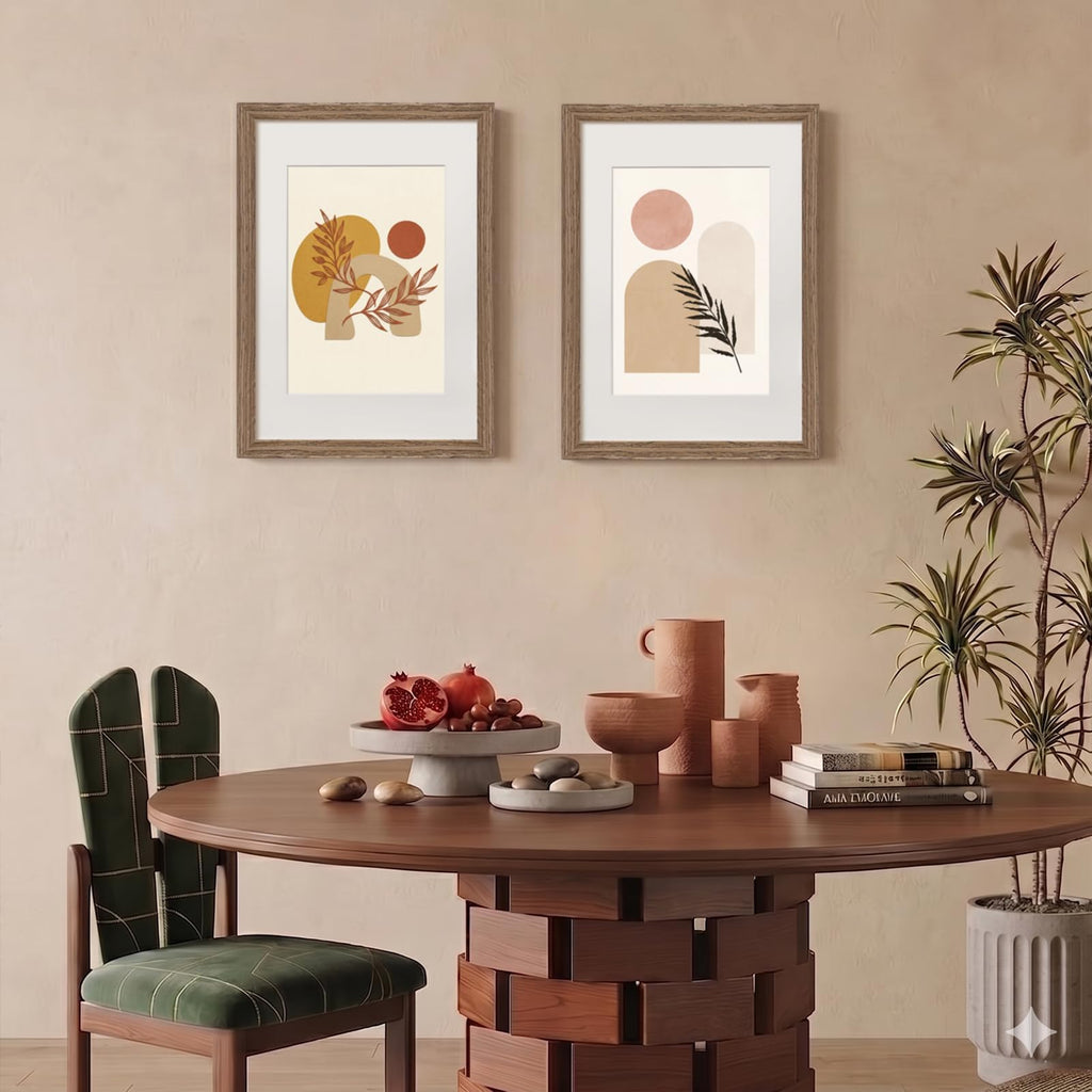 A3 Picture Frame Solid Wood Rustic Brown Poster Frame Matted A4