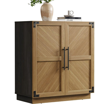 Modern Industrial Sideboard Buffet Cabinet with 2 Doors, Credenza