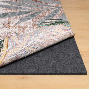 Rug Pad 8x10 Non Slip for Hardwood Floors, 1/8" Extra Thick Waterproof Felt Carpet Pad, Low Profile Underlay for Area