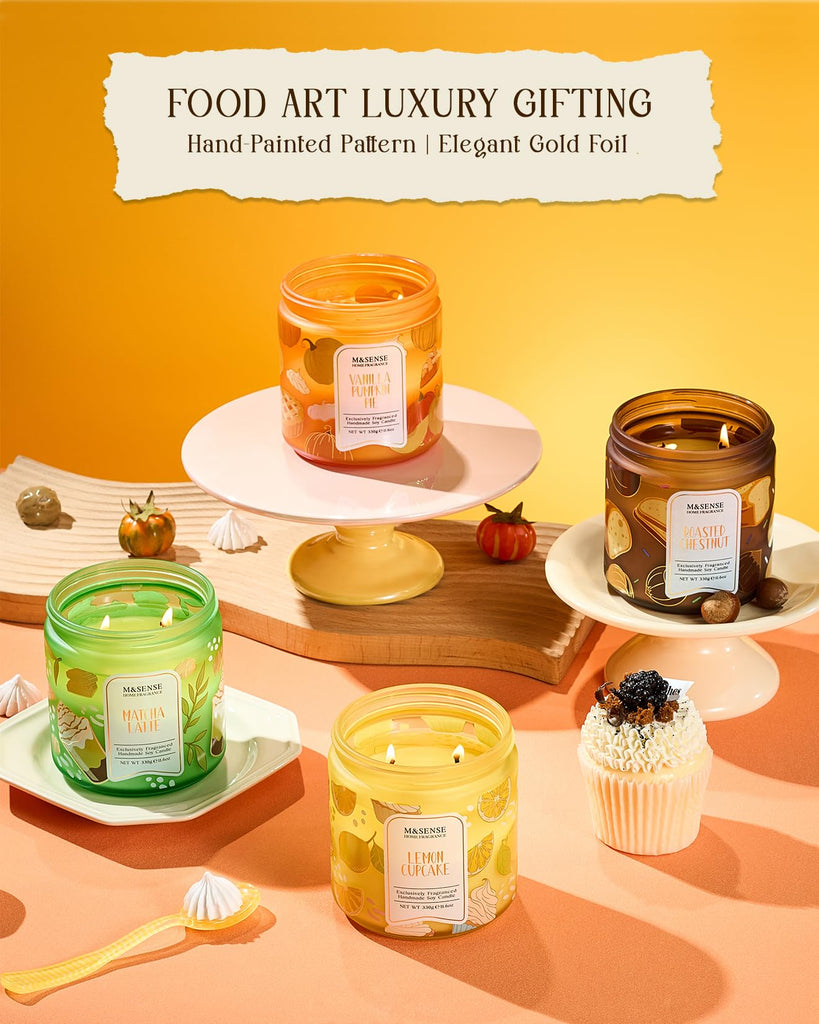 Vanilla Chai Scented Candle Spicy Warm Tea Aroma for Fall Evenings