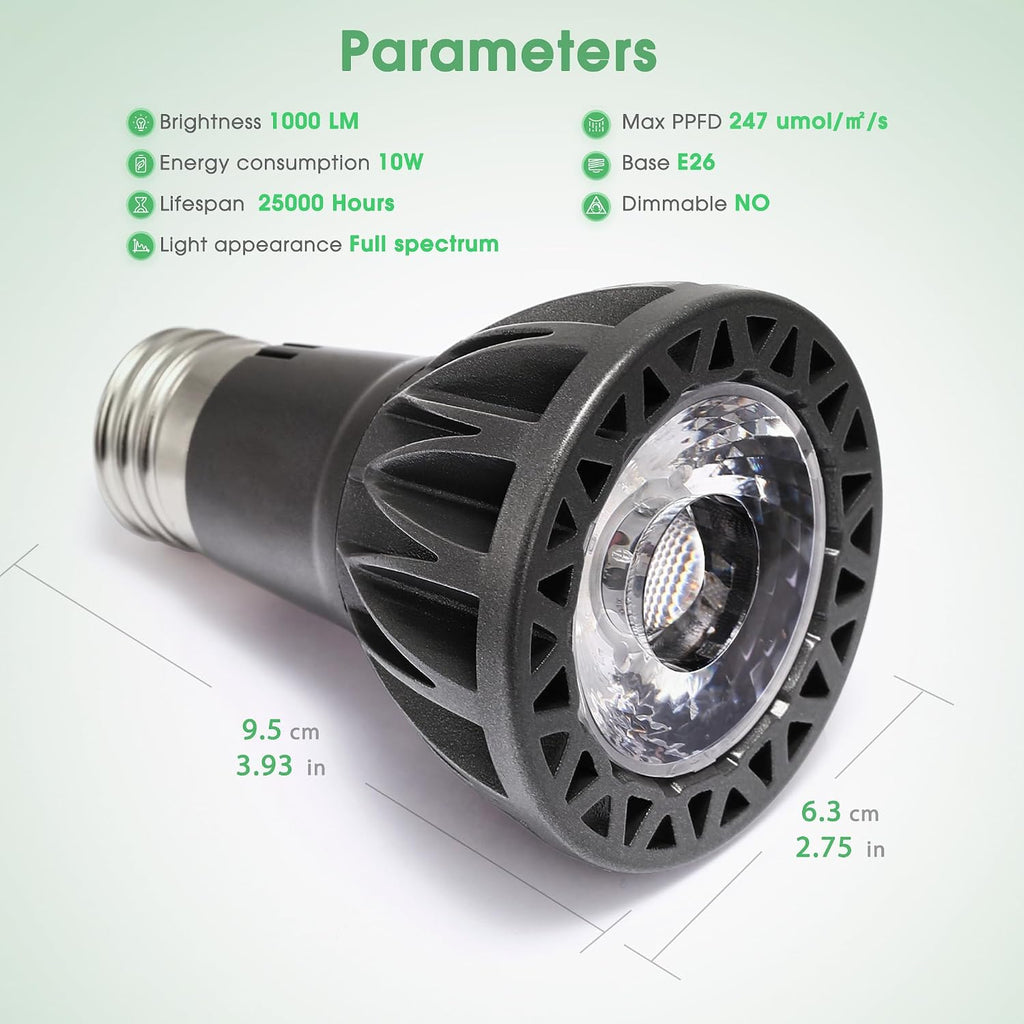 Par20 Grow Light Bulb Full Spectrum