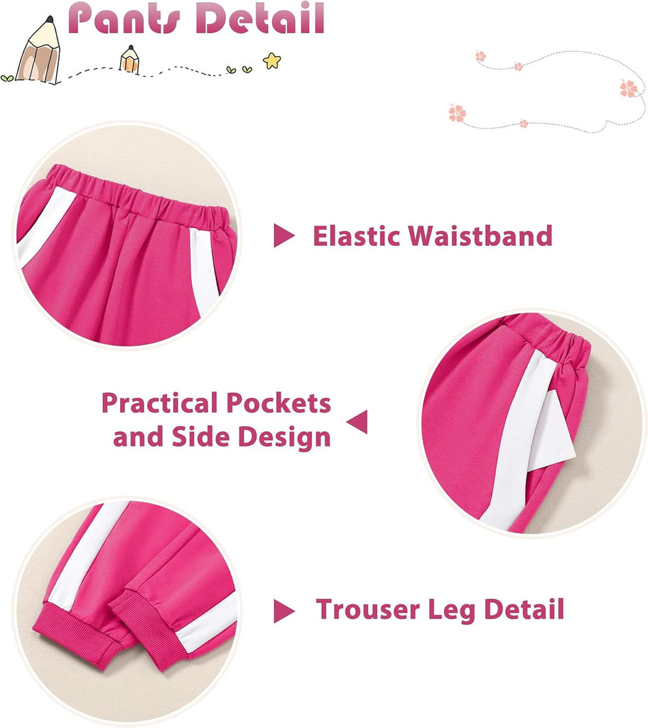 Girl Clothes 2 Piece Outfits Sweatsuit Fashion Sweatshirt Pants Set