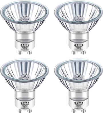 GU10 Halogen Bulb, 120V 50W Halogen Light Bulbs with Glass Cover for Candle Warmer, MR16 GU10+C 2700K Warm White