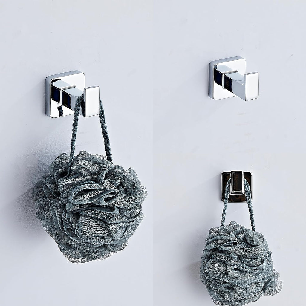 Chrome Bathroom Hardware Set 4 Pieces,Bathroom Accessories Set Stainless Steel Wall Mounted, Hand Towel Bar, Towel