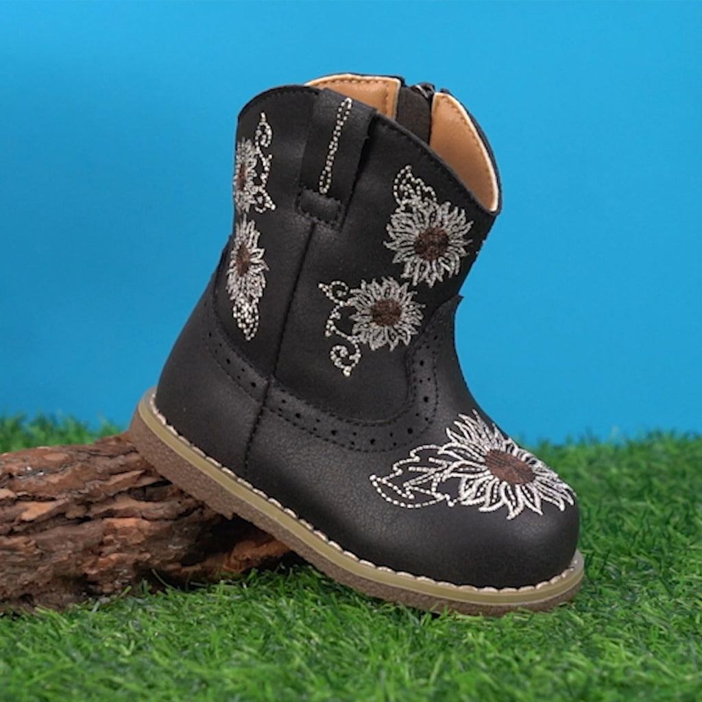 Baby Cowboy Boots Infant Cowgirl Western Shoes Black