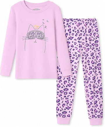 Girls Pajamas 2 Piece Snug Long Sleeve Pjs Sets