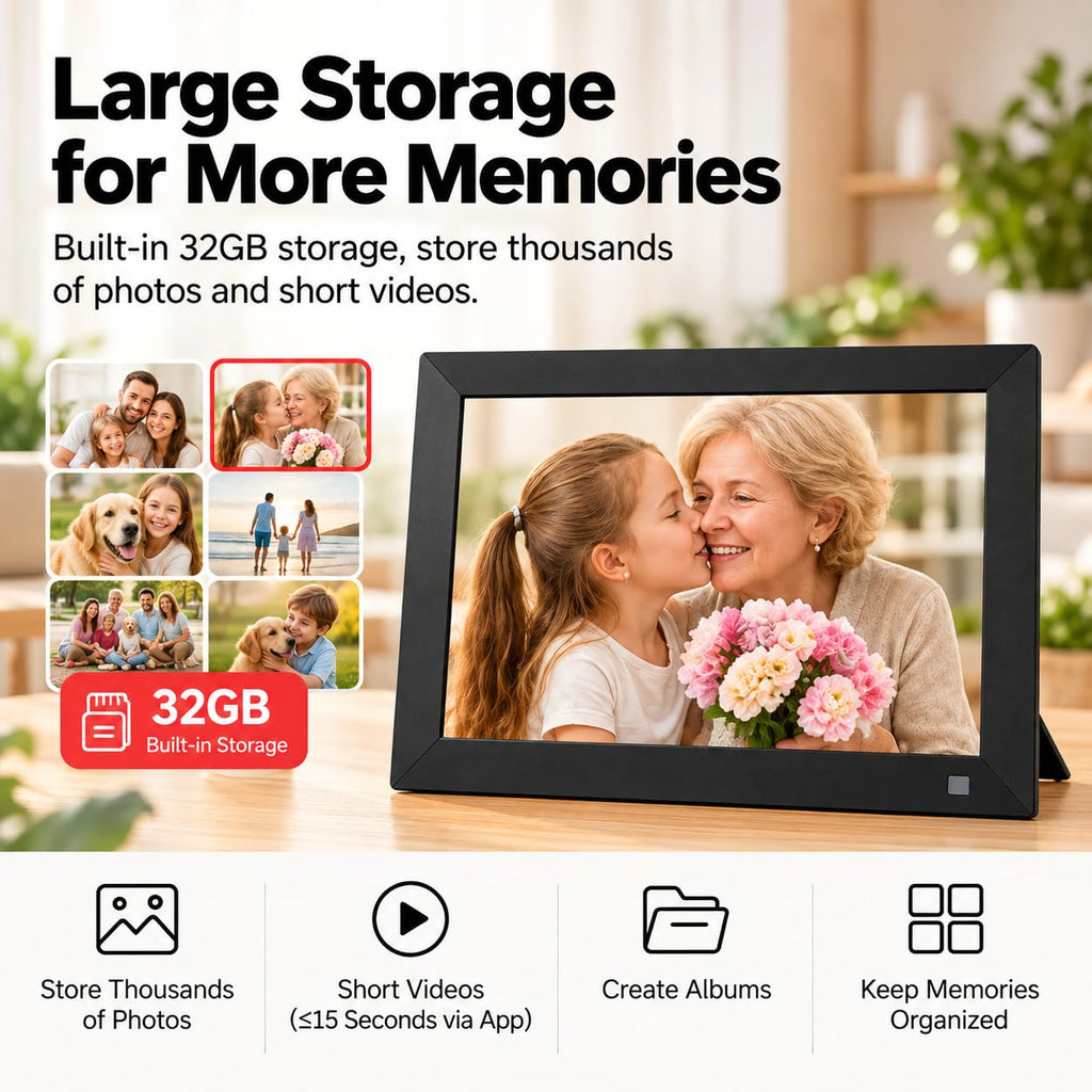 10.1 Inch WiFi Digital Picture Frame, Calendar