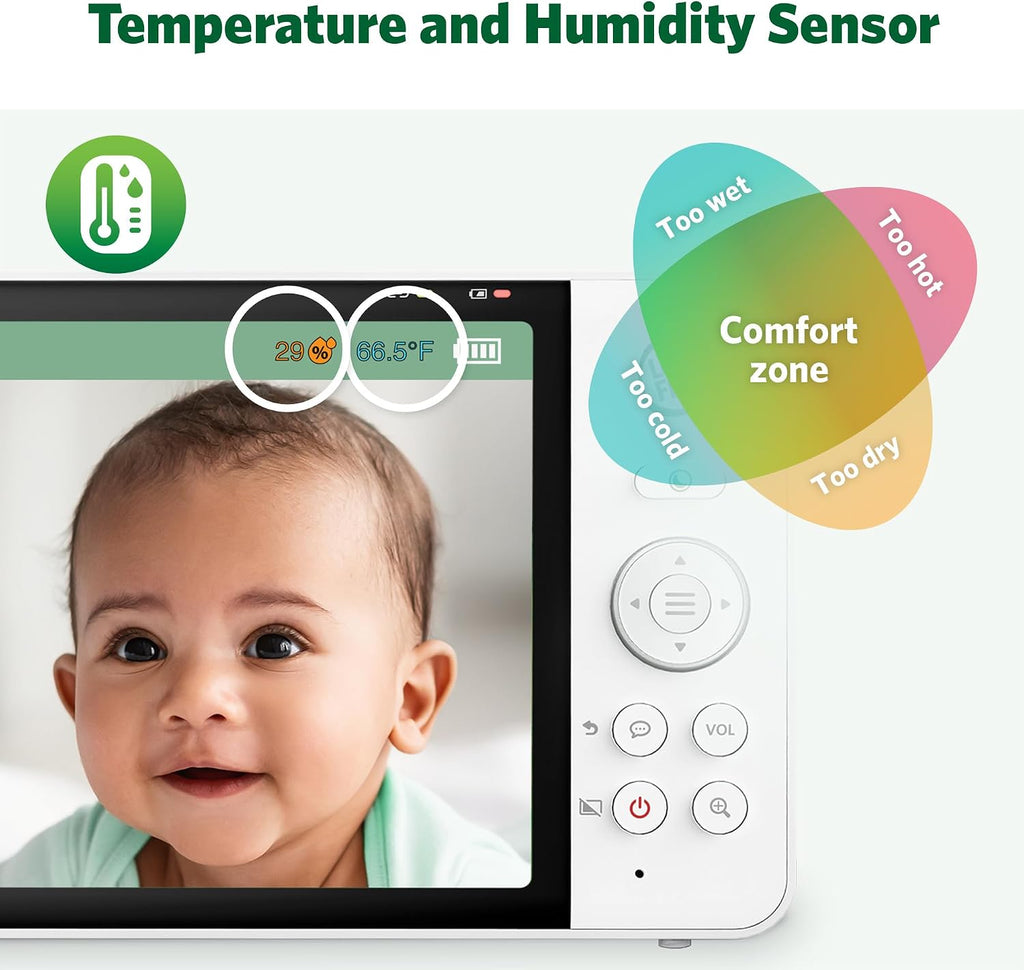 LF920-2HD Camera Video Baby Monitor with 7" HD Screen