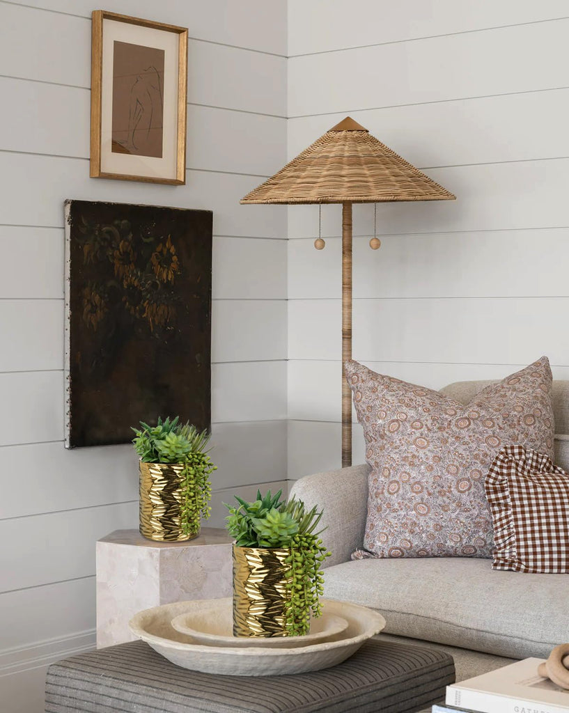 Gold Artificial Succulents in Pots Faux Succulents Plants Fake Succulent Arrangement Potted Plants with Gold Tall