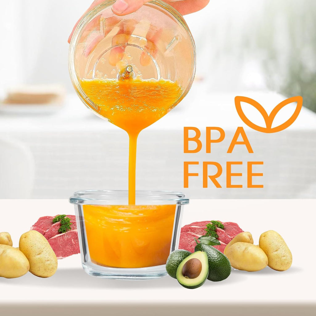 Food Maker & Food Processor, Upgraded in-1 Baby Food Blender, Puree Maker, Puree Grinder for Fruit, Veggies, Meat