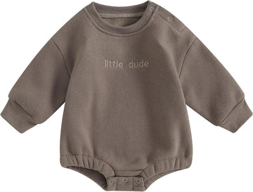 Infant Baby Boy Oversized Romper Sweater Bodysuits Coming Home Outfit Neutral Clothes