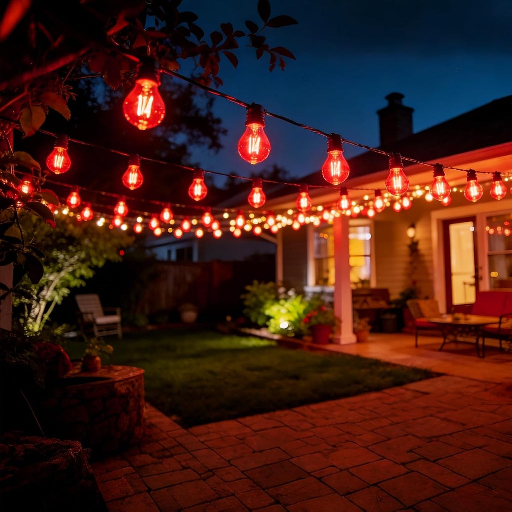 S14 LED Red Light Bulbs, Shatterproof Plastic 2 Watt