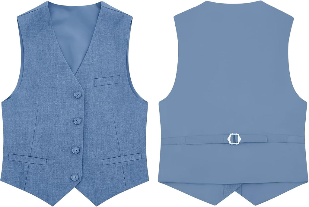 Boys Complete Suits Set with Suspenders Standard & Husky