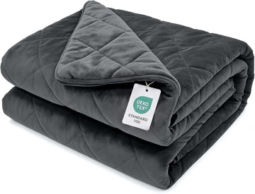 Royal Posh Velvet Weighted Blanket for Adults, 60"x80" 15lbs | Grey, Dual Sided Cozy Fluffy Heavy Blanket, Soft