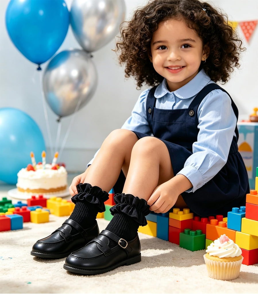 Toddler Ruffle Socks for Girls Baby Frilly Dress Lace Socks