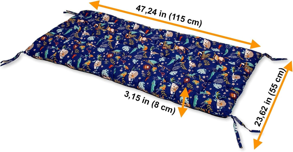 Small Jungle Beaded Fiber Pillow for Climbing Arch, Premium Quality Cotton Cushion for Montessori Rocker, Machine
