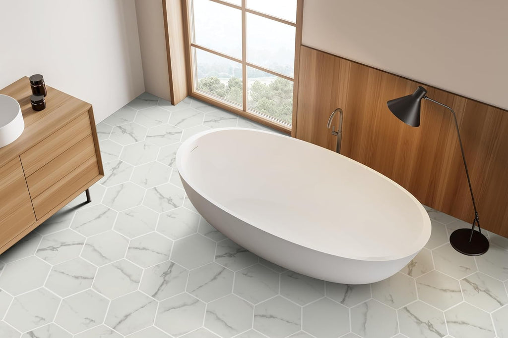 Hexley Marbello 9 x 10in. Matte Porcelain Hexagon Floor & Wall Tile