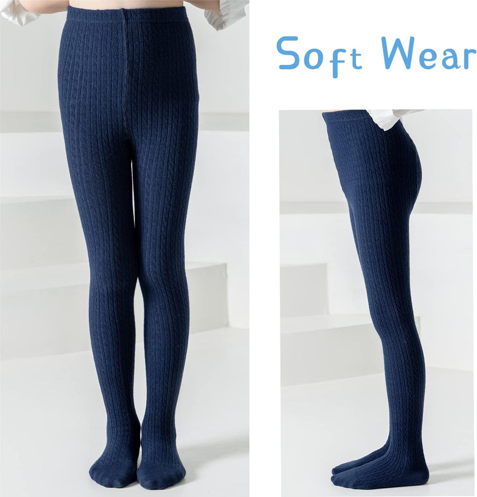 Tights Toddler Cable Knit Seamless Tights Cotton Warm Stockings